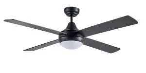 Martec Link 48" (1200mm) Ceiling Fan with 2 x E27 Light Black by Martec, a Ceiling Fans for sale on Style Sourcebook