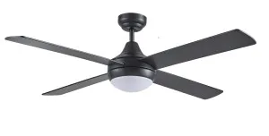 Martec Link 48" (1200mm) Timber Blade Ceiling Fan with 15W CCT LED Light Black by Martec, a Ceiling Fans for sale on Style Sourcebook