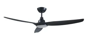 Ventair Skyfan 60" (1500mm) DC Ceiling Fan with 20W Tri Colour LED Light Smart WiFi Control and Remote Black by Ventair, a Ceiling Fans for sale on Style Sourcebook