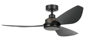 Eglo Torquay 48" 3 Blade DC Indoor/Outdoor Ceiling Fan With Remote Control Black by Eglo, a Ceiling Fans for sale on Style Sourcebook