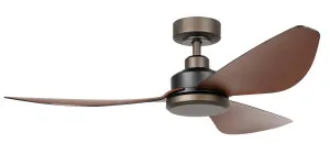 Eglo Torquay 48" 3 Blade DC Indoor/Outdoor Ceiling Fan With Remote Control Oil Rubbed Bronze & Koa by Eglo, a Ceiling Fans for sale on Style Sourcebook