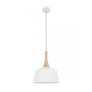 CLA Nordic Small 1 Light Angled Dome Pendant Light (E27) White by Compact Lamps Australia, a Pendant Lighting for sale on Style Sourcebook