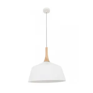 CLA Nordic Large 1 Light Angled Dome Pendant Light (E27) White by Compact Lamps Australia, a Pendant Lighting for sale on Style Sourcebook