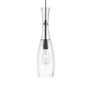 Telbix Conie 1 Light Glass Pendant Light Edison Screw (E27) Clear by Telbix, a Pendant Lighting for sale on Style Sourcebook