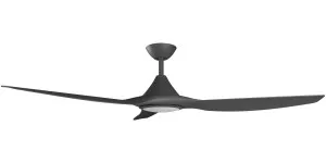 Calibo Smart CloudFan 60" (1520mm) ABS DC Ceiling Cloud Fan with 20W CCT LED Light and Remote Black by Calibo, a Ceiling Fans for sale on Style Sourcebook