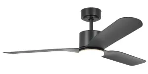 Eglo Iluka 52" ABS DC Ceiling Fan with 20W LED Light Black by Eglo, a Ceiling Fans for sale on Style Sourcebook