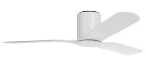 Eglo Iluka 60" ABS DC Hugger Ceiling Fan White by Eglo, a Ceiling Fans for sale on Style Sourcebook