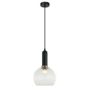 CLA Vintaj Ribbed Wine Glass Pendant (E27) Clear by Compact Lamps Australia, a Pendant Lighting for sale on Style Sourcebook