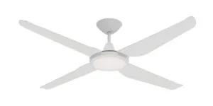 Domus Motion 52" Coastal Indoor/Outdoor Ceiling Fan with Remote & 18W Dimmable CCT LED Light White by Domus, a Ceiling Fans for sale on Style Sourcebook