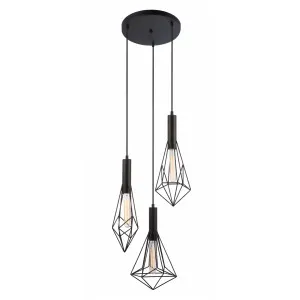 CLA Blackband Modern Pendant Light (E27) 3 Light Cluster by Compact Lamps Australia, a Pendant Lighting for sale on Style Sourcebook