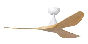 Eglo Surf 52" ABS DC Ceiling Fan White & Oak by Eglo, a Ceiling Fans for sale on Style Sourcebook