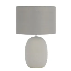 Telbix Arbro Ceramic Table Lamp (E27) Grey by Telbix, a Table & Bedside Lamps for sale on Style Sourcebook