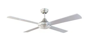 Brilliant Tempo Plus 48" Timber Blade AC Ceiling Fan Brushed Chrome by Brilliant, a Ceiling Fans for sale on Style Sourcebook