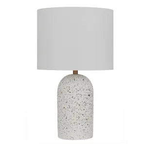 White Terrazzo Telbix Fevik Table Lamp (E27) Medium by Telbix, a Table & Bedside Lamps for sale on Style Sourcebook