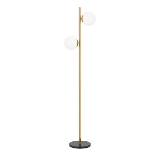 Telbix Figaro 2 Light Floor Lamp (E27) Antique Gold by Telbix, a Floor Lamps for sale on Style Sourcebook