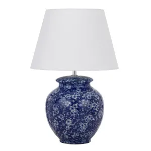 Telbix Yulan Ceramic Table Lamp (E27) Blue by Telbix, a Table & Bedside Lamps for sale on Style Sourcebook