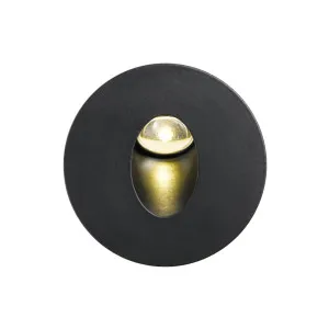 Telbix Snap Round LED Indoor Stair Light Black by Telbix, a LED Lighting for sale on Style Sourcebook