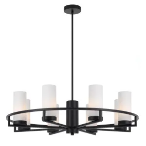 Telbix Black Eamon Round Pendant Light (E14) 8 Light by Telbix, a Pendant Lighting for sale on Style Sourcebook