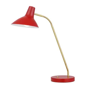 Telbix Farbon Table Lamp (E27) Red by Telbix, a Table & Bedside Lamps for sale on Style Sourcebook