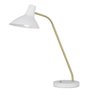 Telbix Farbon Table Lamp (E27) White by Telbix, a Table & Bedside Lamps for sale on Style Sourcebook