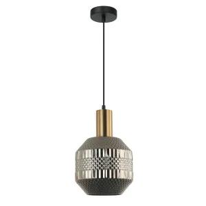 CLA Maraca Glass Jar Pendant Light (E27) Chrome by Compact Lamps Australia, a Pendant Lighting for sale on Style Sourcebook