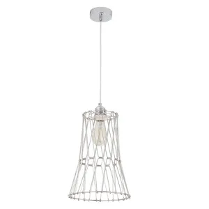 CLA Plier Small Adjustable Cage Pendant Light (E27) Chrome by Compact Lamps Australia, a Pendant Lighting for sale on Style Sourcebook