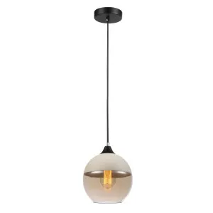 CLA Casa White & Amber Glass Pendant (E27) Wine Glass by Compact Lamps Australia, a Pendant Lighting for sale on Style Sourcebook