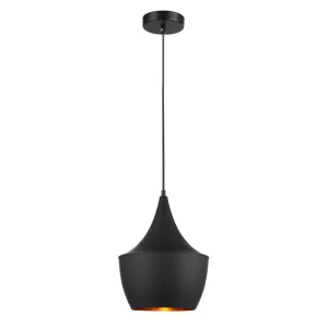 CLA Caviar Black Pendant (E27) Bell by Compact Lamps Australia, a Pendant Lighting for sale on Style Sourcebook