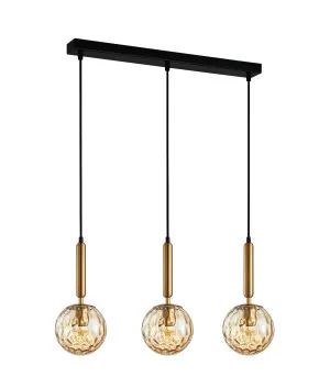 Amber CLA Trattino Sphere Pendant (E27) 3 Bar by Compact Lamps Australia, a Pendant Lighting for sale on Style Sourcebook