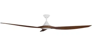 Calibo Smart CloudFan 72" (1830mm) ABS DC Ceiling and Remote White & Koa by Calibo, a Ceiling Fans for sale on Style Sourcebook