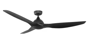 Fanco Horizon 64" Smart DC Indoor/Outdoor Ceiling Fan with Remote and Wall Controller Black by Fanco, a Ceiling Fans for sale on Style Sourcebook