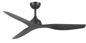 Fanco Eco Style 60" DC Indoor/Outdoor Ceiling Fan with Remote Black by Fanco, a Ceiling Fans for sale on Style Sourcebook