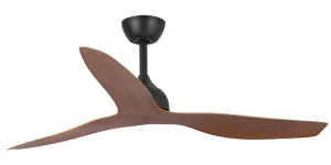 Fanco Eco Style 60" DC Indoor/Outdoor Ceiling Fan with Remote Black & Koa by Fanco, a Ceiling Fans for sale on Style Sourcebook