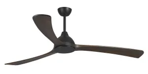 Martec Norfolk Aero DC 70" Smart DC Ceiling Fan with Remote Black & Walnut by Martec, a Ceiling Fans for sale on Style Sourcebook