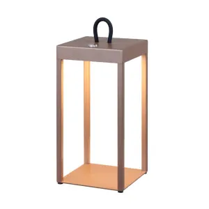 Telbix Sotra Rechargeable LED Table Lamp Brown by Telbix, a Table & Bedside Lamps for sale on Style Sourcebook