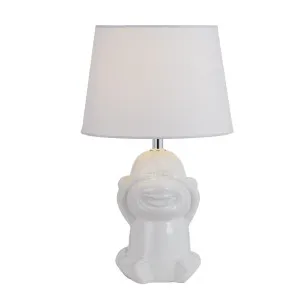 Telbix Misaru Ceramic Table Lamp (E27) White by Telbix, a Table & Bedside Lamps for sale on Style Sourcebook