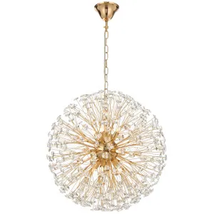 Telbix Lerida 12 Light Large Pendant (G9) Gold by Telbix, a Pendant Lighting for sale on Style Sourcebook