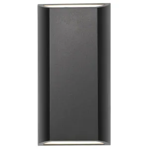 Telbix Bloc 2x4W Exterior LED CCT Up/Down Wall Light IP65 Black by Telbix, a Outdoor Lighting for sale on Style Sourcebook