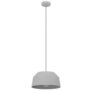 Eglo Contrisa 1 Light Small Pendant Light Grey by Eglo, a Pendant Lighting for sale on Style Sourcebook