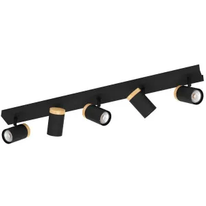 Eglo Cartagena 5 Light Spot Bar Light Black by Eglo, a Spotlights for sale on Style Sourcebook