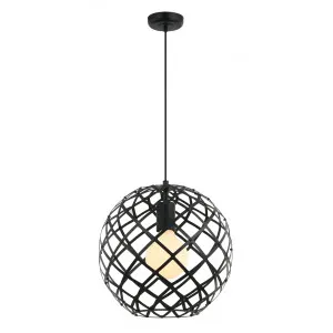 Black Fiorentino Sansiro Cage Pendant (E27) 300mm by Fiorentino, a Pendant Lighting for sale on Style Sourcebook