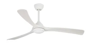 Claro Sleeper 48" Solid Timber DC Ceiling Fan With Dimmable LED CCT Light and Remote White by Claro, a Ceiling Fans for sale on Style Sourcebook