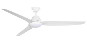 Fanco Smart Infinity-iD 64" (1620mm) DC Ceiling Fan With 18W Dimmable CCT LED Light & Remote White by Fanco, a Ceiling Fans for sale on Style Sourcebook