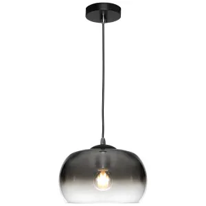 Cougar Jordet 1 Light Glass Pendant Black by Cougar, a Pendant Lighting for sale on Style Sourcebook