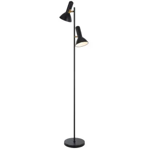 Telbix Hyvik Floor Lamp Black by Telbix, a Floor Lamps for sale on Style Sourcebook