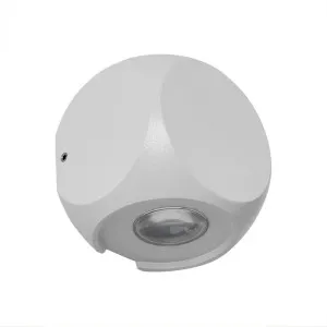 White Vencha Benz Up/Down 4W Wall Light IP54 Cool White by Vencha, a Outdoor Lighting for sale on Style Sourcebook