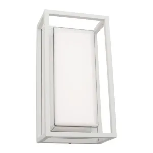 Cayman 12W LED Exterior IP54 Wall Light White by Mercator, a Outdoor Lighting for sale on Style Sourcebook