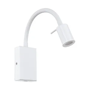 Eglo Tazzoli 3.5W LED Steel Wall Light White by Eglo, a LED Lighting for sale on Style Sourcebook