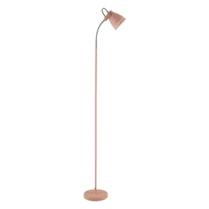 Telbix Nova Industrial Style Adjustable Floor Lamp (E27) Pink by Telbix, a Floor Lamps for sale on Style Sourcebook