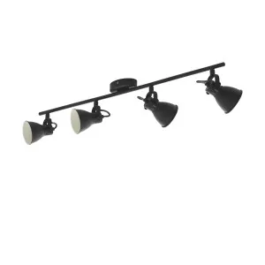 Eglo Seras 2 Black LED Indoor Spot Light (GU10) 4 Light by Eglo, a Spotlights for sale on Style Sourcebook